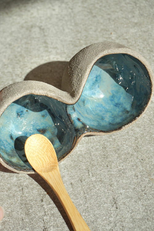 Druskinė/cukrinė su dviem skyriais