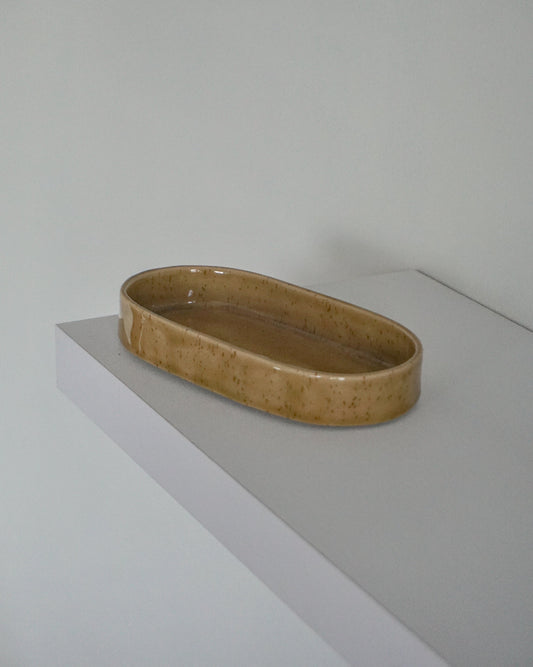 dekoratyvinė pailga lėkštelė