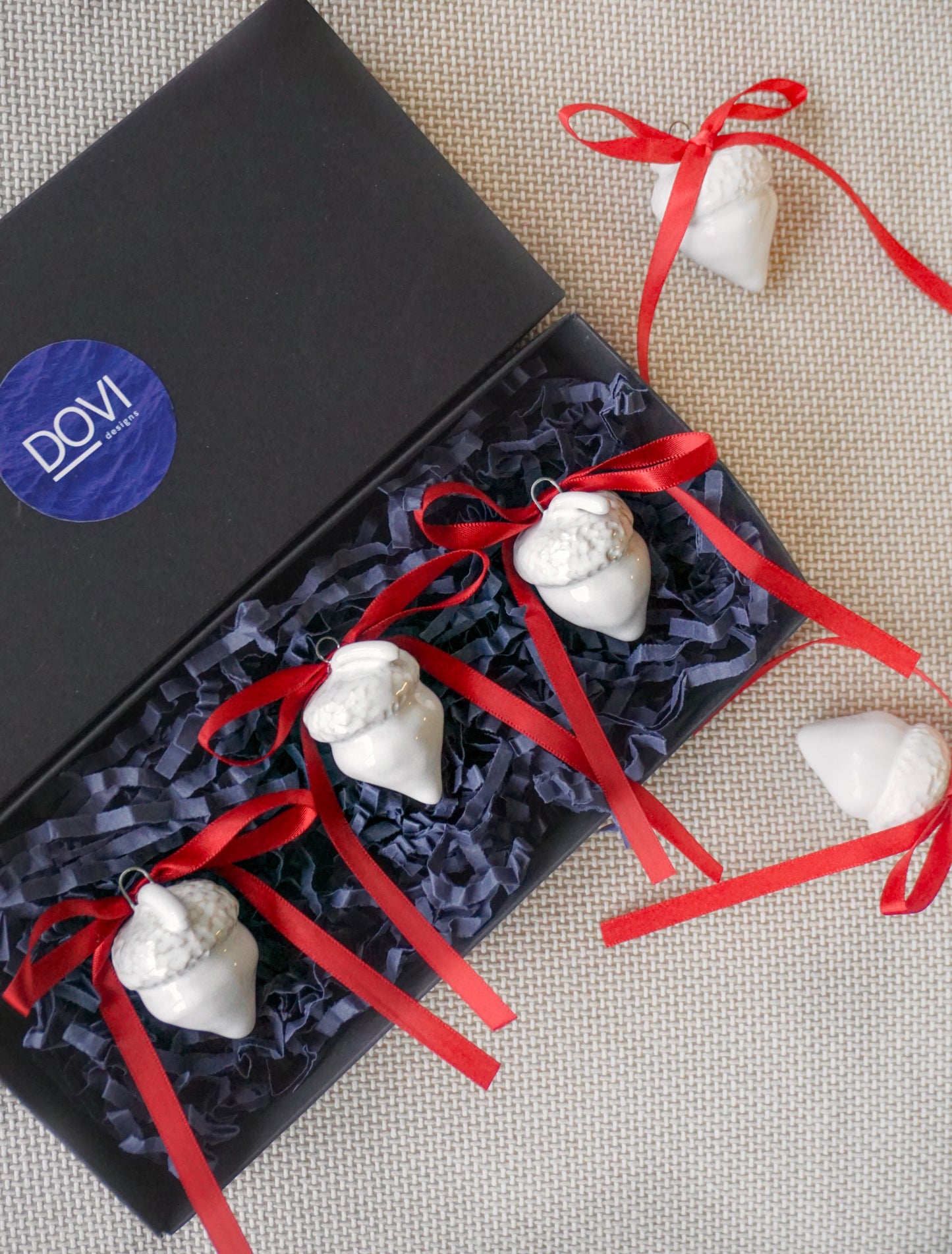 Baltas Giliukas Kalėdinis eglutės papuošimas