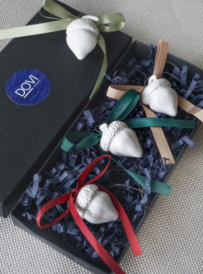 Baltas Giliukas Kalėdinis eglutės papuošimas