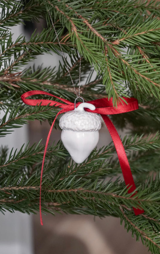 Baltas Giliukas Kalėdinis eglutės papuošimas