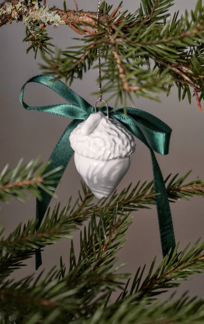 Baltas Giliukas Kalėdinis eglutės papuošimas