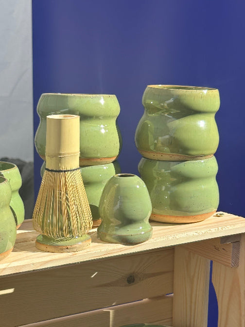 žalias matchawan puodelis