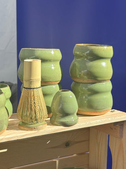 žalias matchawan puodelis